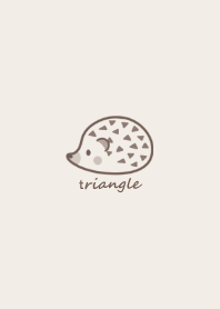 Hedgehog -triangle- brown