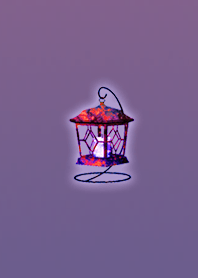 Lamp purple to see the future