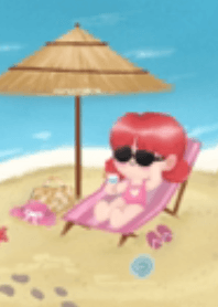 Beach day with mumu