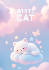 Love Pretty White Cat On Clouds (JP)