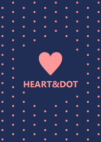 HEART&DOT *NAVY PINK 9*