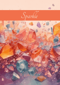 Gemstone Sparkle on red & yellow