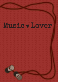 [改] music+lover + 紅色
