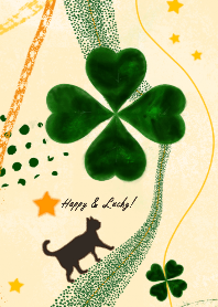 Look OK! Black Cat and Clover theme Set