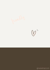 Friendly amber brown