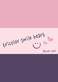 Tricolor smile heart (Reiwa color)