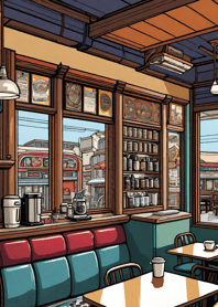Cozy Coffee shop 50AA58