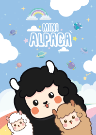 อัลปากา ท้องฟ้าสายรุ้ง สีฟ้า