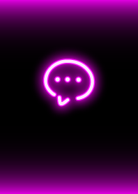 Simple neon icon:black pink