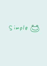 手書き。シンプルなカエル