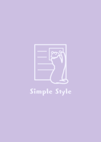 Simple Style Cat (purple)