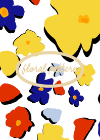 floral pattern(yellow&blue)