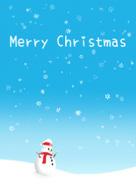 メリークリスマス、幸せな雪だるま！