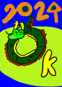 Happy Chinese New Year blue long dragon