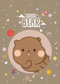 Brown Bears Mini Cute Galaxy Light Brown