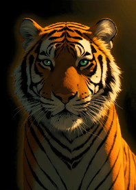 Zen-Tiger looking at the sunset1.1.1