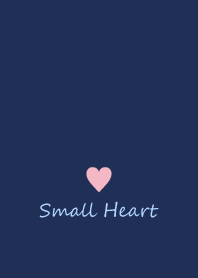 Small Heart *Navy+Pink 8*