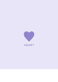 Simple Heart//Dull Color&White/Purple 08