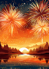 Beautiful Fireworks Theme#153