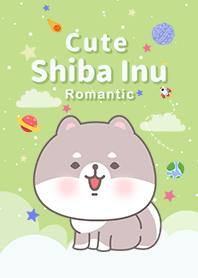 ชิบะอินุสีขาว / อวกาศ / สีเขียว