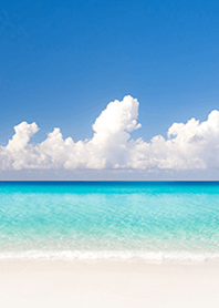 Cumulonimbus and clear sea
