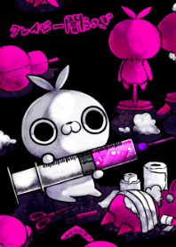CRAZY DARK RABBIT -pink-