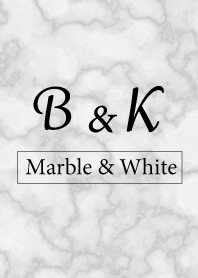 B&K-Marble&White-Initial