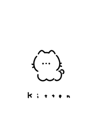 ゆるいねこ。白と黒