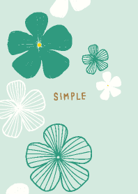 simple Line flower from Japan