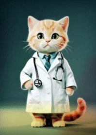 主題27/貓醫師治癒你的心/可愛/獨特/漸層色