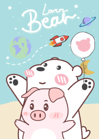 My Bear and Pig (Blue Ver.)
