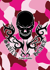 SKULL HEART2 CAMOUFLAGE PINK