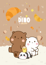 3Bear&Duck Croissant Lover Cute