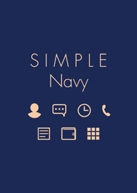 SIMPLE -Navy color-*