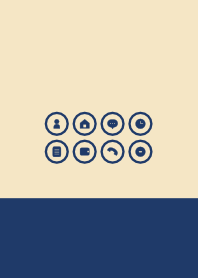 シンプル（beige blue)V.641