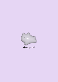 CAT white cat love cute 3D Theme sleep06