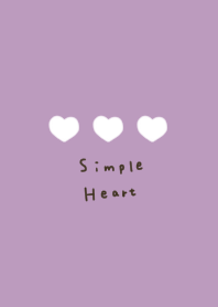 Purple and white hearts.