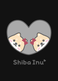 ชิบะอินุ ริบบิ้น [สีดำ]