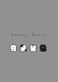 Tiny Cats|gray black.