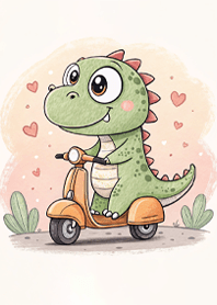 Playful little dinosaur