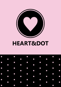 HEART&DOT -BLACK&PINK-