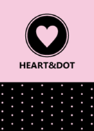 HEART&DOT -BLACK&PINK-
