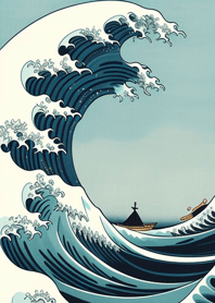 Ukiyo-e Sea Tiger Sakura 31LQ