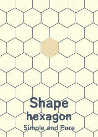 Shape hexagon beige