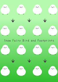 Snow Fairy Bird and Footprintsj-GR GRAD