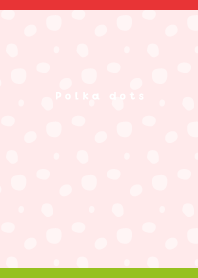 Polka dot pattern01 on red