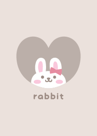 Rabbits3 Ribbon - beige
