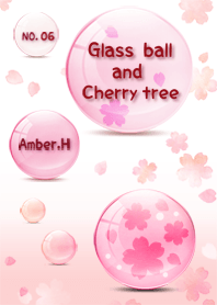 Glass ball and Sakura [cherry tree] No.6