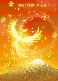 Gold Fuji Sun and Phoenix