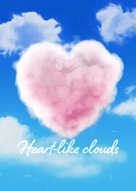 Heart-like clouds
